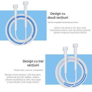 Coardă de sărituri din PVC pentru copii, începători, potrivită pentru grădiniță și clasa I.