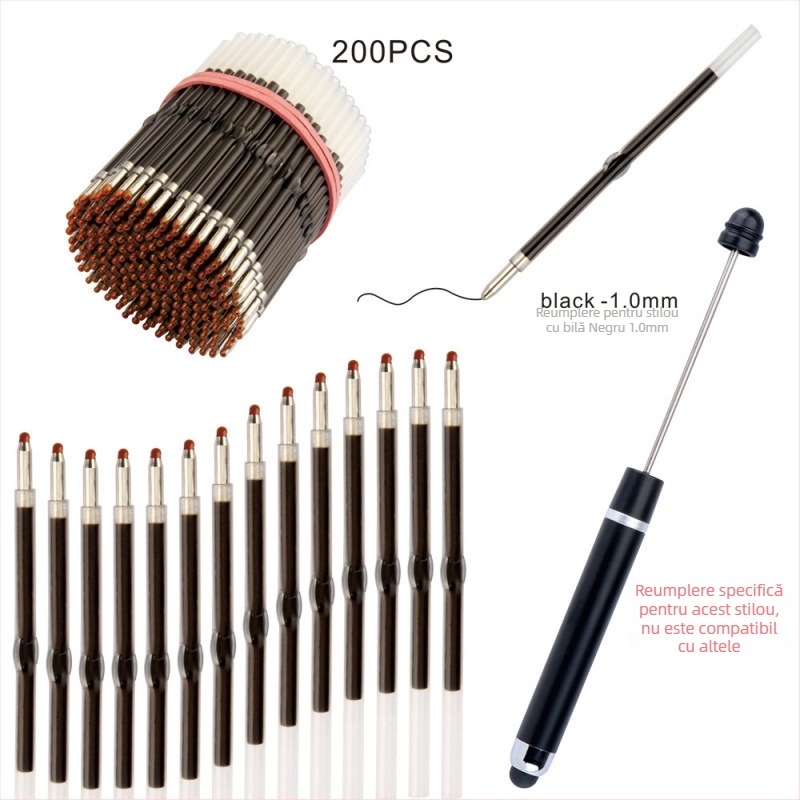 Sursă de înlocuire pentru pix cu mărgele – 1,0 mm refills ballpoint/gel/touchscreen