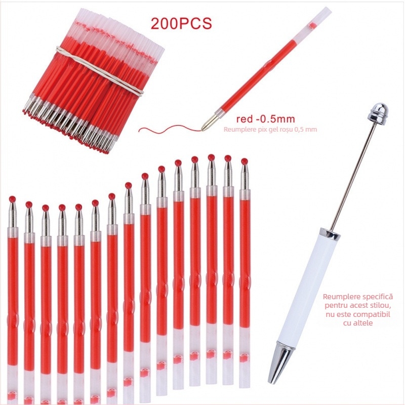 Sursă de înlocuire pentru pix cu mărgele – 1,0 mm refills ballpoint/gel/touchscreen