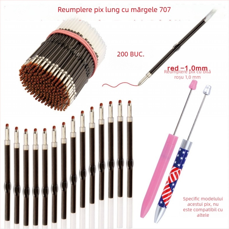 Sursă de înlocuire pentru pix cu mărgele – 1,0 mm refills ballpoint/gel/touchscreen