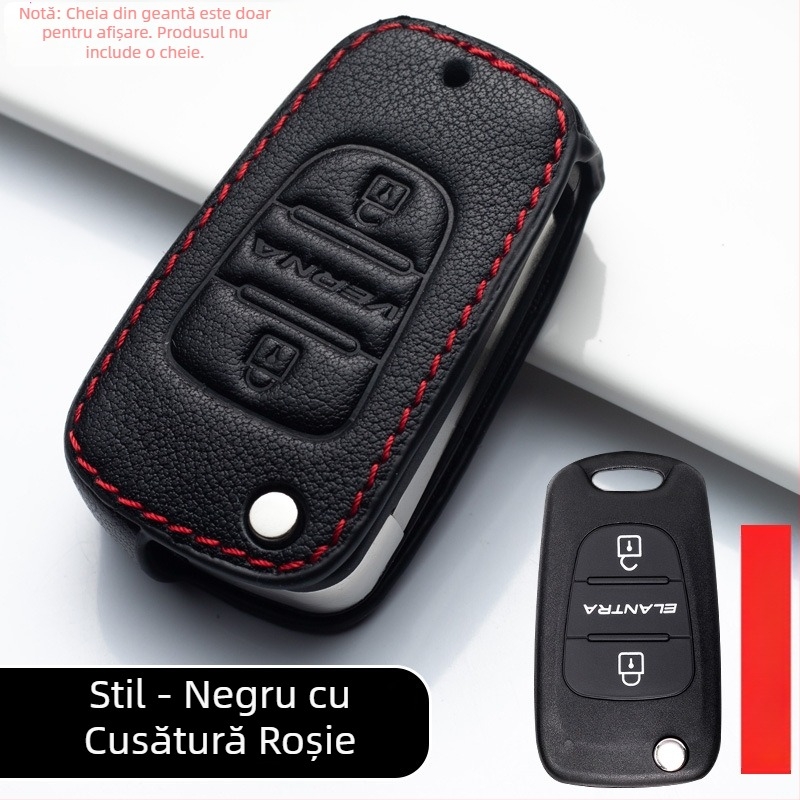 Husă din piele pentru cheile Hyundai ix25, ix35, Elantra și Tucson