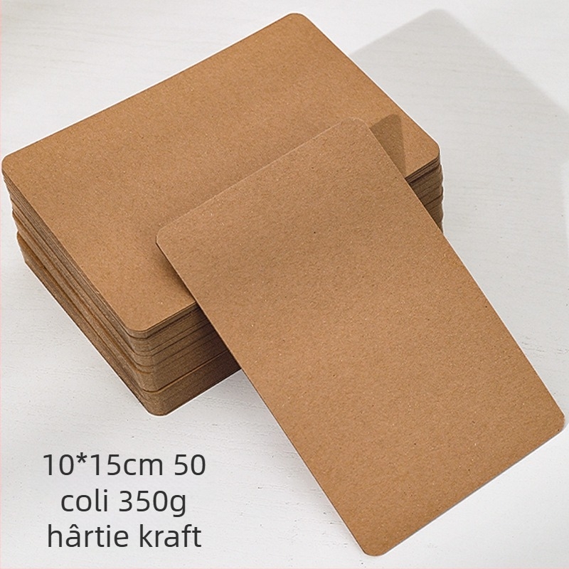 Carte poștală albă, desenată manual, pentru felicitări, mică, din hârtie, carton tare, carton negru, mesaj, semnătură, cuvânt