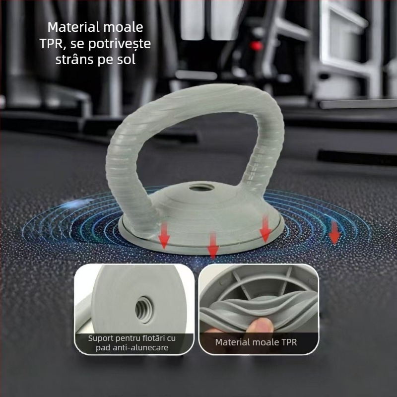 Mâner reglabil multi-funcțional pentru antrenament de forță: gantere, discuri pentru haltere și kettlebell — suport pentru ridicarea șoldurilor și flotări