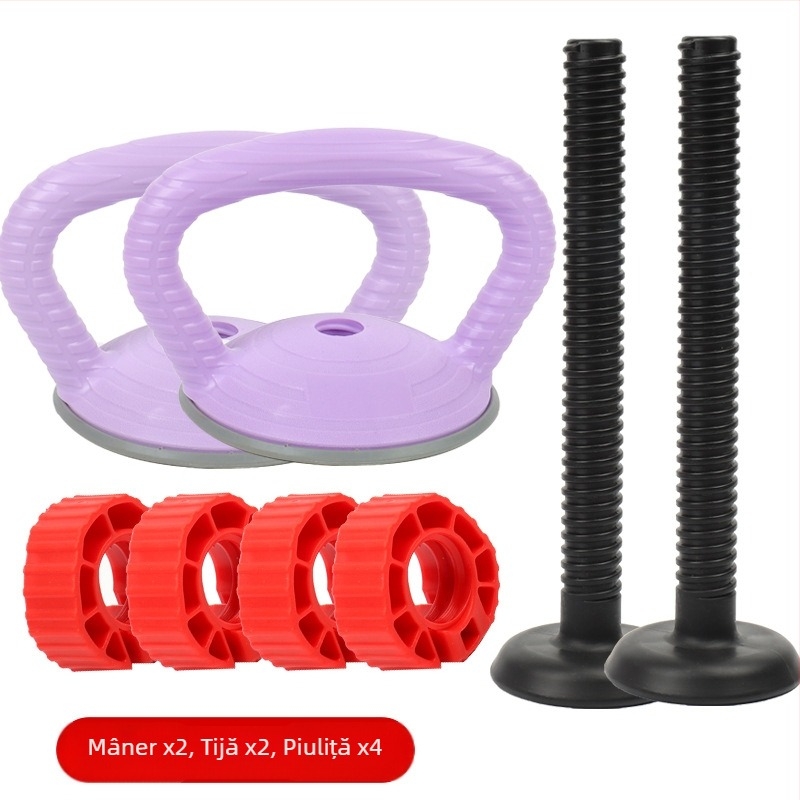 Mâner reglabil multi-funcțional pentru antrenament de forță: gantere, discuri pentru haltere și kettlebell — suport pentru ridicarea șoldurilor și flotări