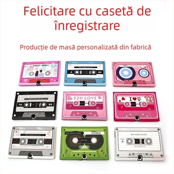 Felicitare confesiune cu bandă – înregistrare pentru Ziua Îndrăgostiților, mesaj de absolvire și felicitare cu muzică de Crăciun