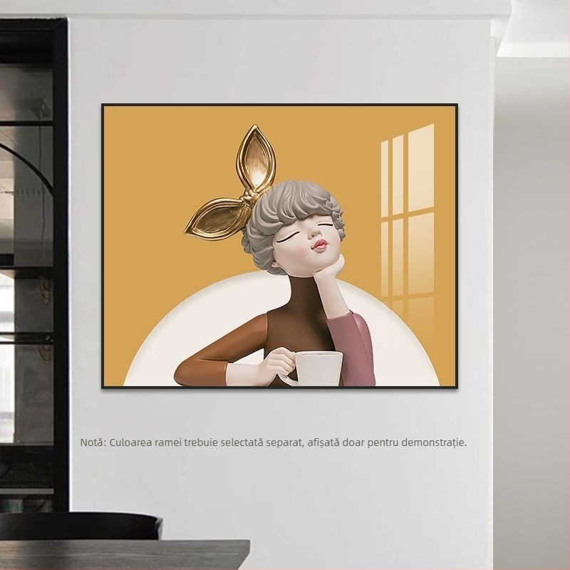 Tablou decorativ modern de lux pentru ascunderea cutiei de măsurare și a panoului de distribuție – decor creativ pentru sufragerie