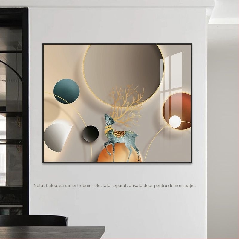 Tablou decorativ modern de lux pentru ascunderea cutiei de măsurare și a panoului de distribuție – decor creativ pentru sufragerie