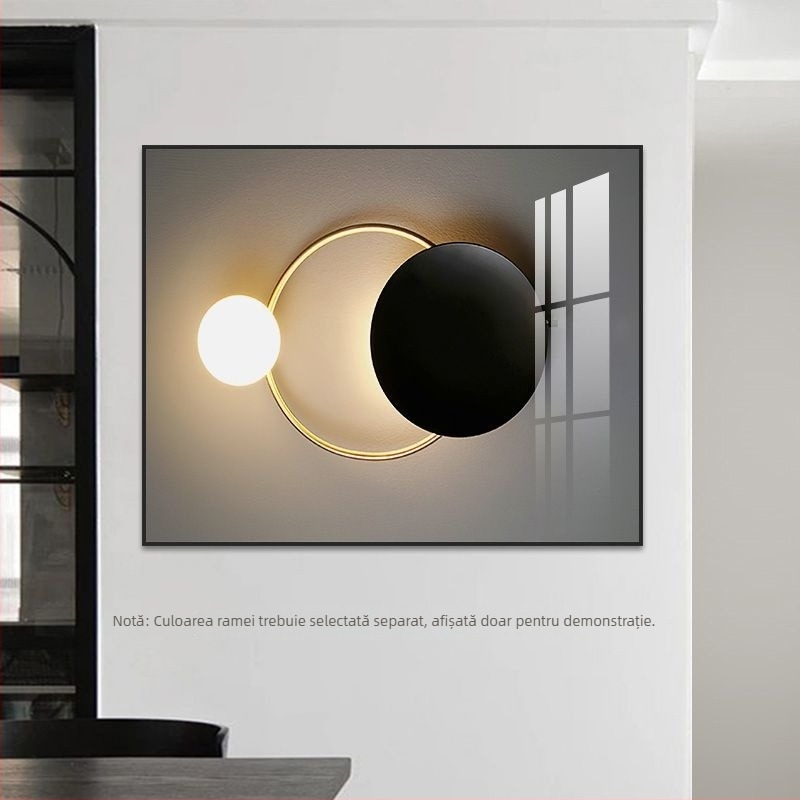 Tablou decorativ modern de lux pentru ascunderea cutiei de măsurare și a panoului de distribuție – decor creativ pentru sufragerie