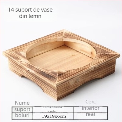 Suport din lemn pentru oale și boluri, pentru oale din piatră și lut, accesorii bucătărie coreeană, fără montaj