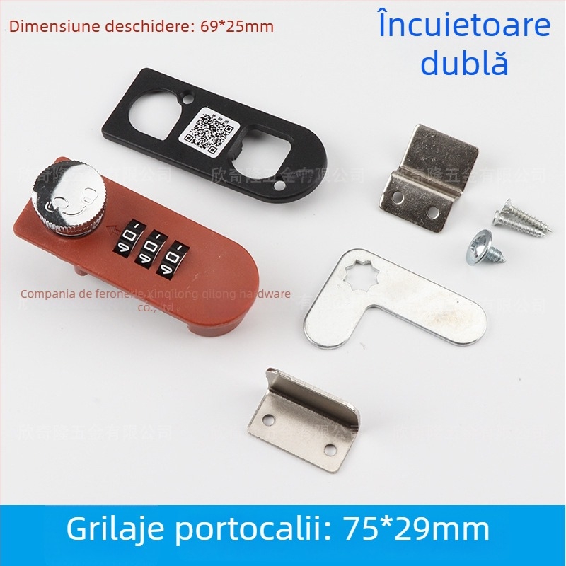 Lacăt cu combinație pentru sertare, disc rotativ — pentru birouri, dulapuri de fișiere și spații de depozitare