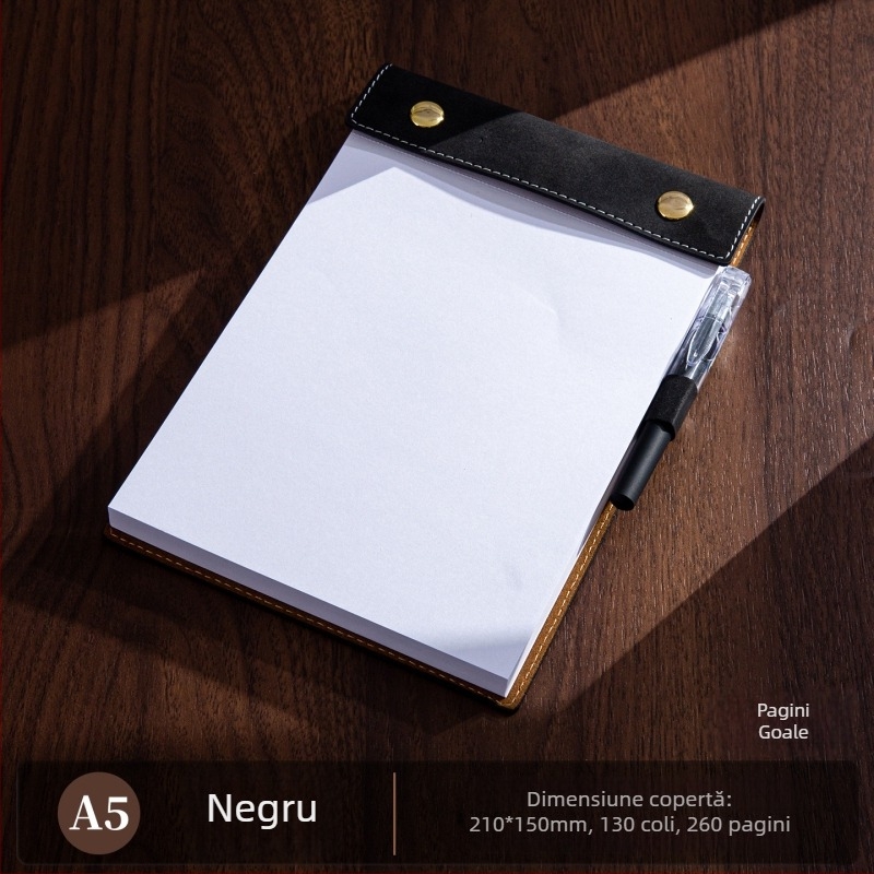 Bloc de notițe A6 portabil, gros, cu clipboard detașabil, notebook de buzunar, personalizabil cu logo
