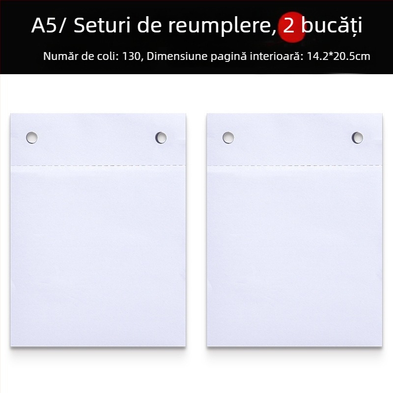 Bloc de notițe A6 portabil, gros, cu clipboard detașabil, notebook de buzunar, personalizabil cu logo