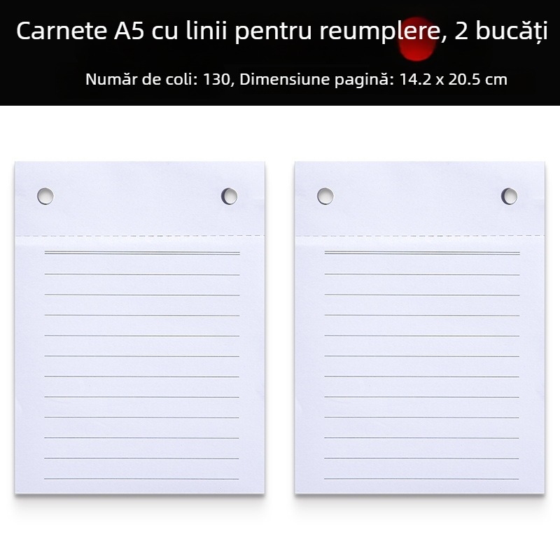 Bloc de notițe A6 portabil, gros, cu clipboard detașabil, notebook de buzunar, personalizabil cu logo