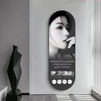 Pictură decorativă de perete pentru salonul de înfrumusețare, înrămată, atmosferă modernă