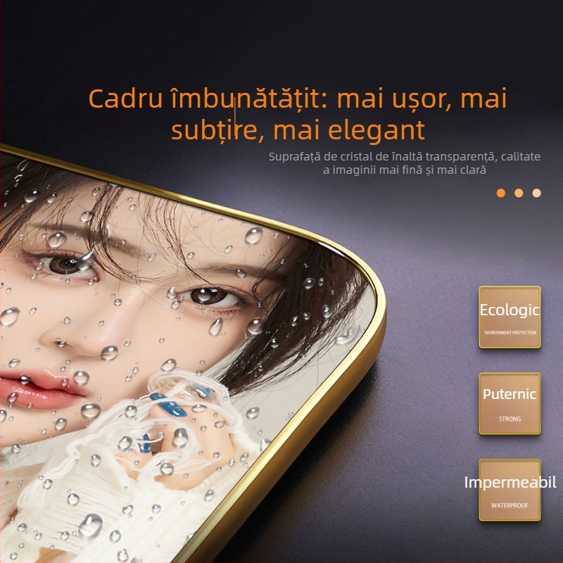 Pictură decorativă de perete pentru salonul de înfrumusețare, înrămată, atmosferă modernă