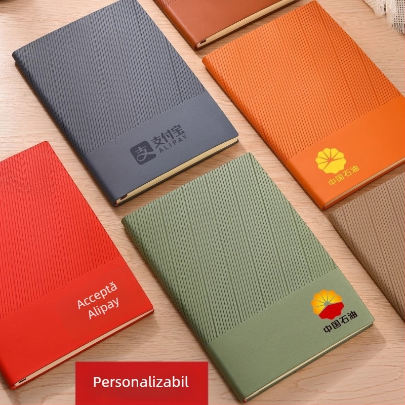 Caiet A5 cu imprimare a logo-ului, set cadou de valoare, bloc de notițe pentru birou și muncă, design simplu