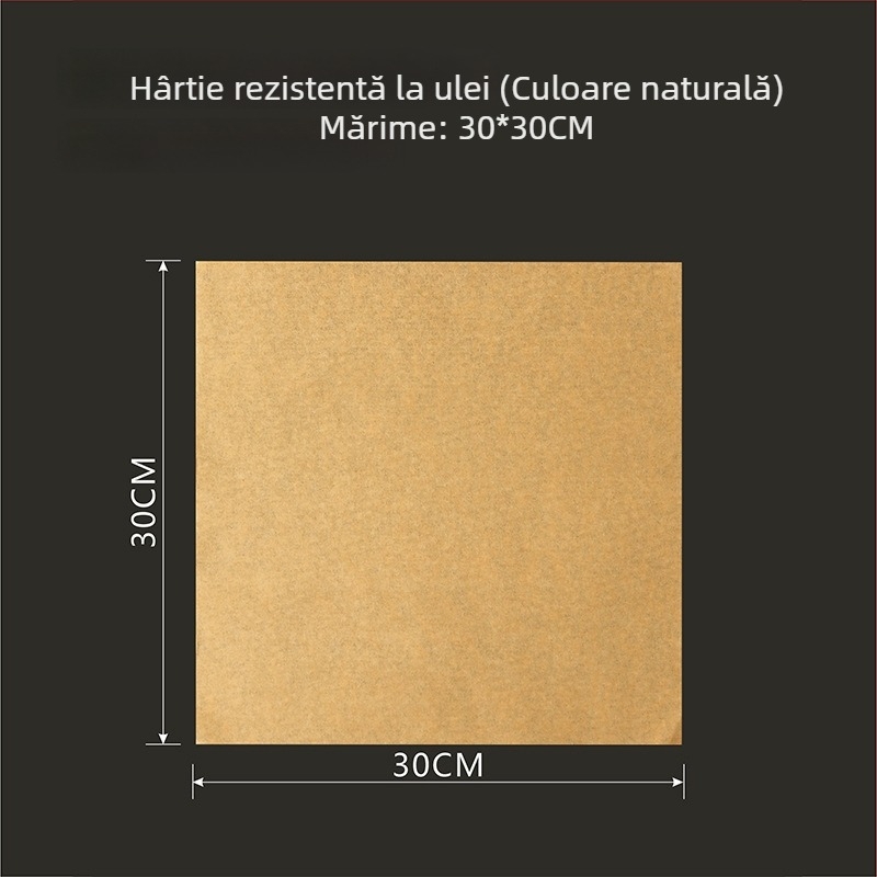 Hârtie de copt groasă pentru tavă, cu acoperire din silicon, absorbantă de grăsimi, pentru prăjit – potrivită pentru cartofi prăjiți, burgeri și pâine