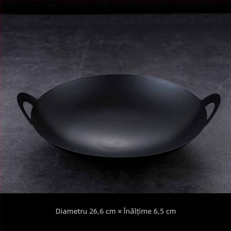 Stil japonez – oală uscată antiaderentă pentru aragaz cu alcool solid, vas mic de fier pentru gătit, pentru uz casnic și comercial, fără fum, oală picantă