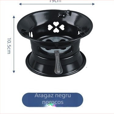 Foc de alcool portabil cu oală din oțel inoxidabil, pentru 2-3 persoane