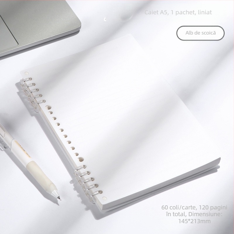 Ling lang X-coil notebook – formatele A4/A5/B5, spirală și foi detașabile, pentru întâlniri de afaceri și notițe de studenți