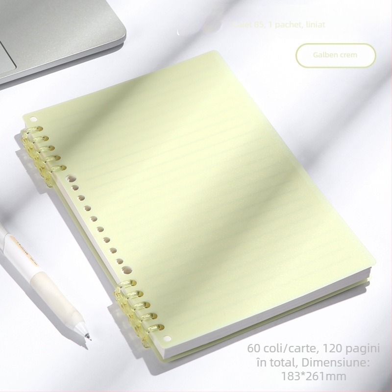 Ling lang X-coil notebook – formatele A4/A5/B5, spirală și foi detașabile, pentru întâlniri de afaceri și notițe de studenți