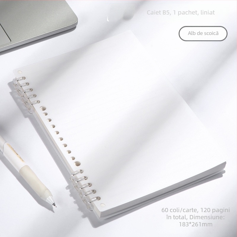 Ling lang X-coil notebook – formatele A4/A5/B5, spirală și foi detașabile, pentru întâlniri de afaceri și notițe de studenți