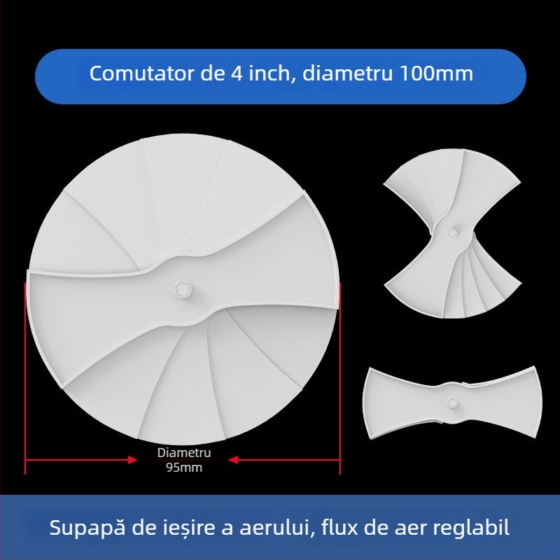 Grilă ABS din plastic pentru ventilația centrală, difuzor de aer, 300x300 mm