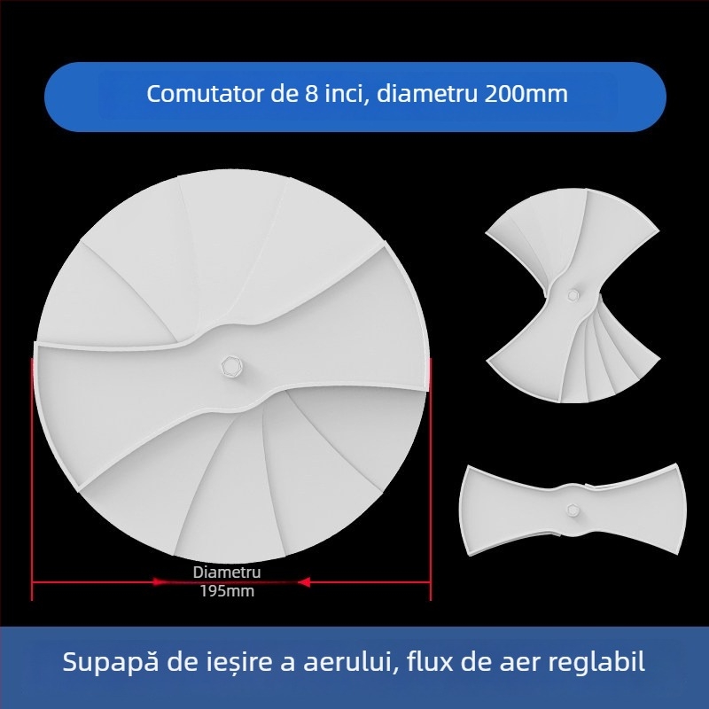 Grilă ABS din plastic pentru ventilația centrală, difuzor de aer, 300x300 mm