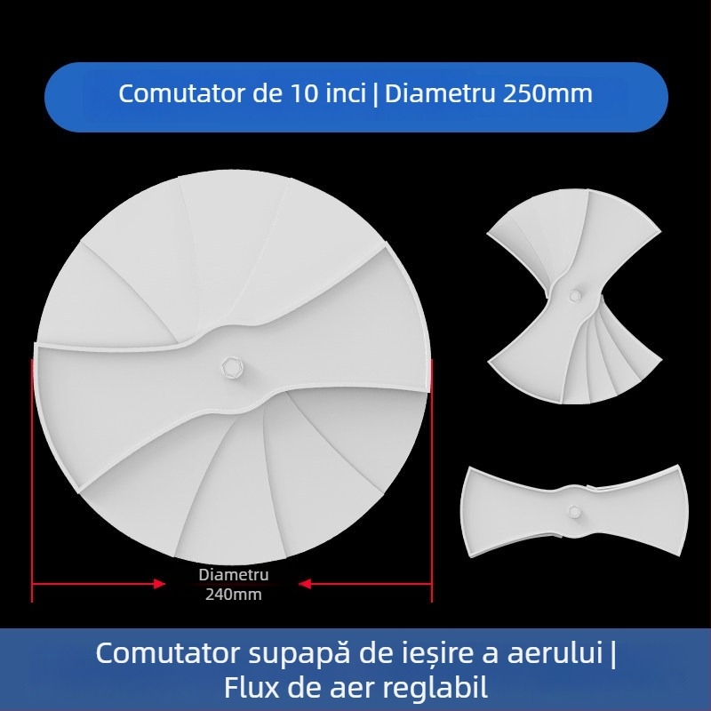 Grilă ABS din plastic pentru ventilația centrală, difuzor de aer, 300x300 mm