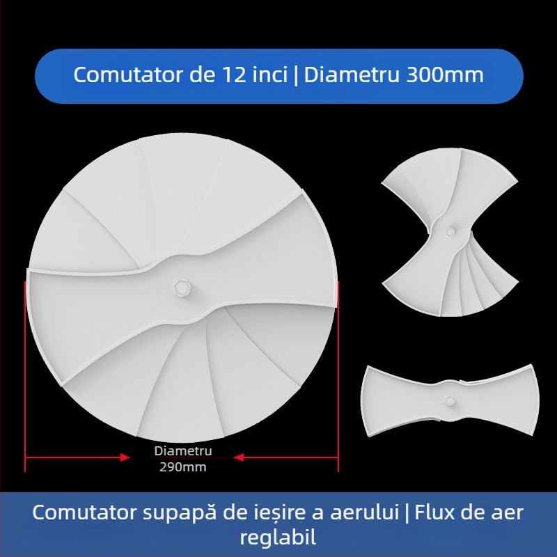 Grilă ABS din plastic pentru ventilația centrală, difuzor de aer, 300x300 mm