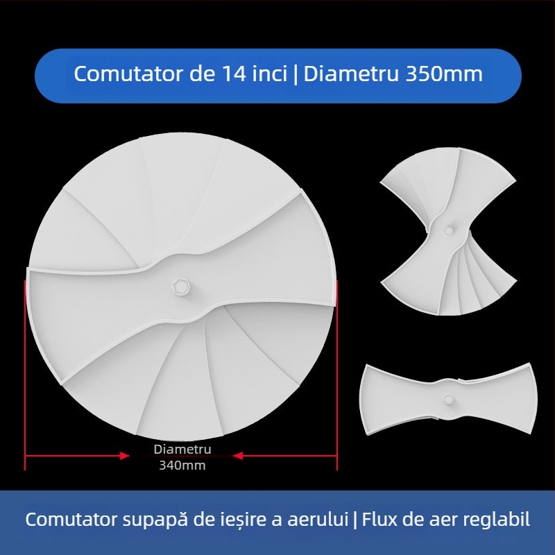 Grilă ABS din plastic pentru ventilația centrală, difuzor de aer, 300x300 mm