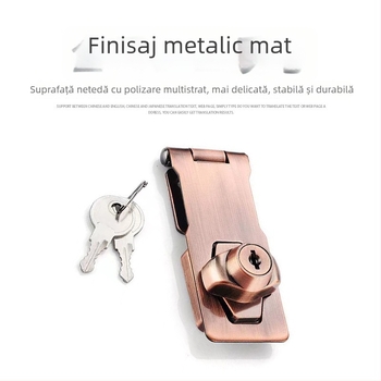 Zăvor fără găuri pentru dulapuri, uși și sertare — aliaj de zinc
