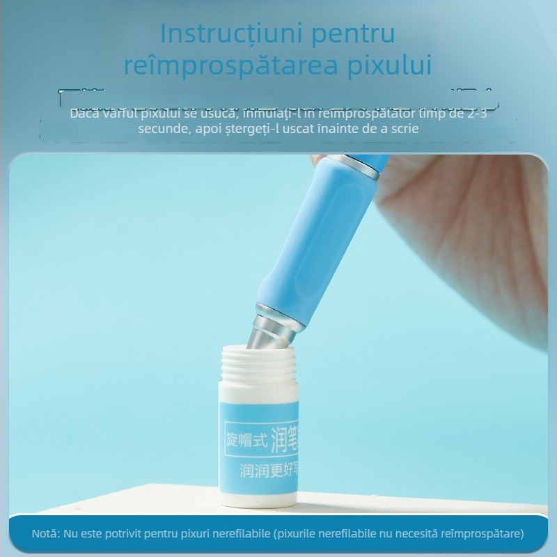 Stilou retractabil, colorat, cu cerneală ștersă termoreactivă, pentru exerciții de scriere, recomandat de profesori