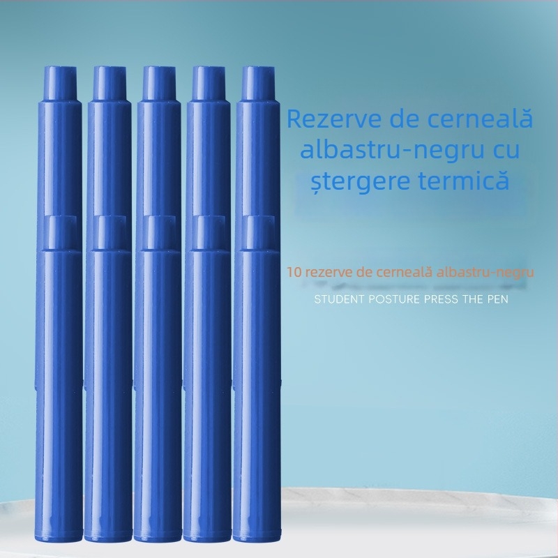 Stilou retractabil, colorat, cu cerneală ștersă termoreactivă, pentru exerciții de scriere, recomandat de profesori