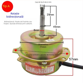 YYHS-30/40 Motor integrat pentru ventilatorul de plafon, motor universal cu fir de cupru pur și rulmenți cu bile
