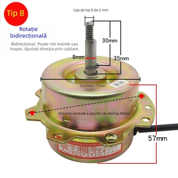 YYHS-30/40 Motor integrat pentru ventilatorul de plafon, motor universal cu fir de cupru pur și rulmenți cu bile
