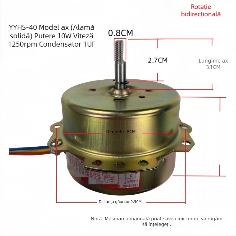 YYHS-30/40 Motor integrat pentru ventilatorul de plafon, motor universal cu fir de cupru pur și rulmenți cu bile