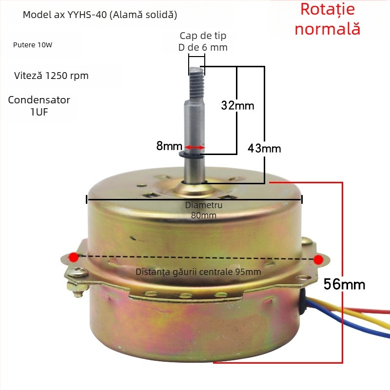 YYHS-30/40 Motor integrat pentru ventilatorul de plafon, motor universal cu fir de cupru pur și rulmenți cu bile