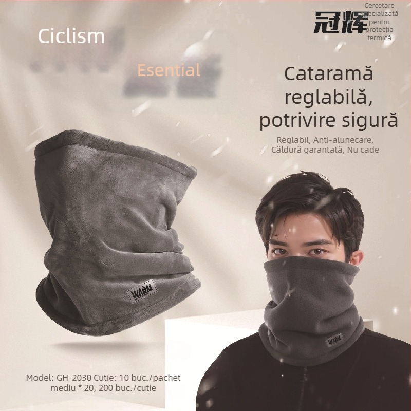 Guanhui mască de iarnă cu protecție pentru urechi și acoperire pentru cap — mască de față caldă, groasă, pentru ciclism și schi, unisex
