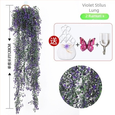 Plantă artificială în formă de viță pentru perete, decor de perete suspendat pentru sufragerie, verdeață de interior, înălțime 100–200 cm