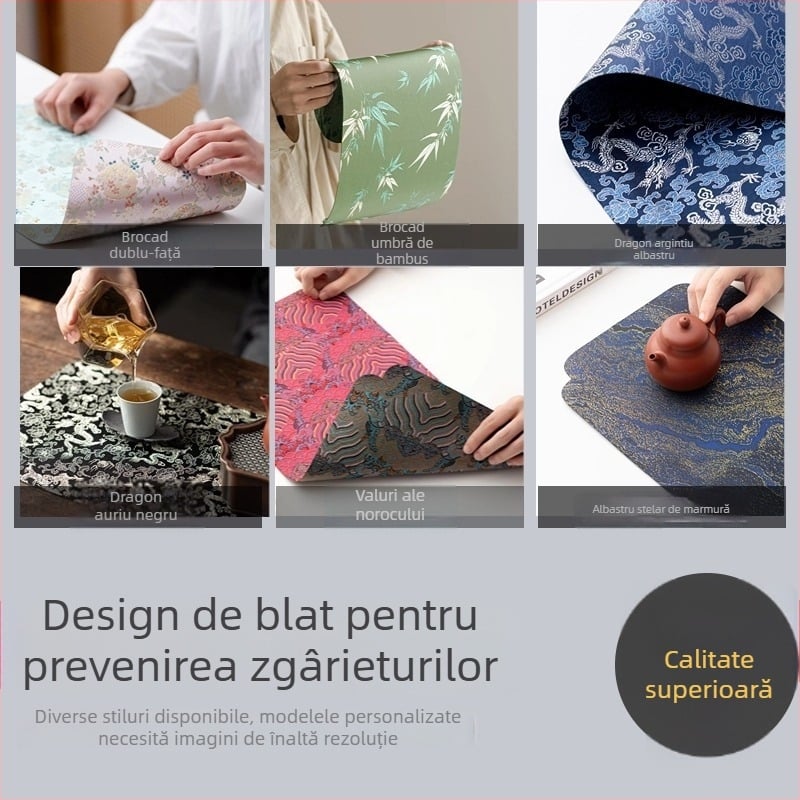 Prosop pentru ceremonia ceaiului în stil Zen chinezesc, absorbant, rezistent la pete, accesoriu din material textil