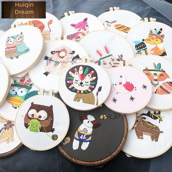 Kit DIY de broderie pentru animal 3D – lucrat manual, creativ pentru începători, broderie în stil european