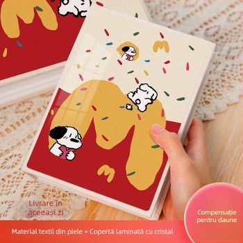 Album foto mic cu pagini de inserție cu capacitate mare, pentru fotografii de 5, 6 și 7 inch, album Polaroid pentru bebeluși și cupluri
