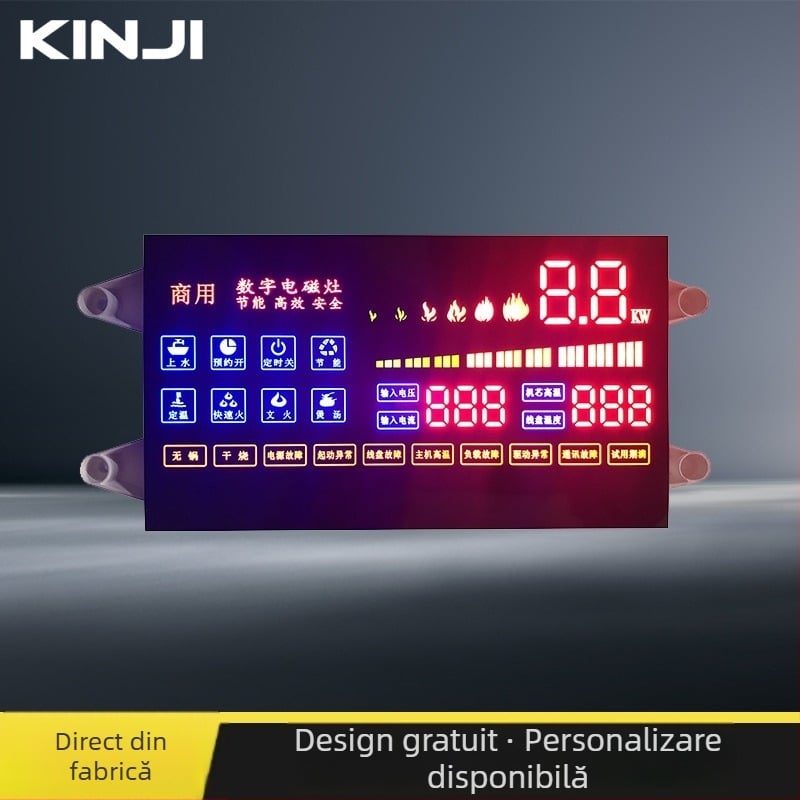 Display LED digital cu driver încorporat pentru ecran integrat la plita cu inducție comercială, putere mare