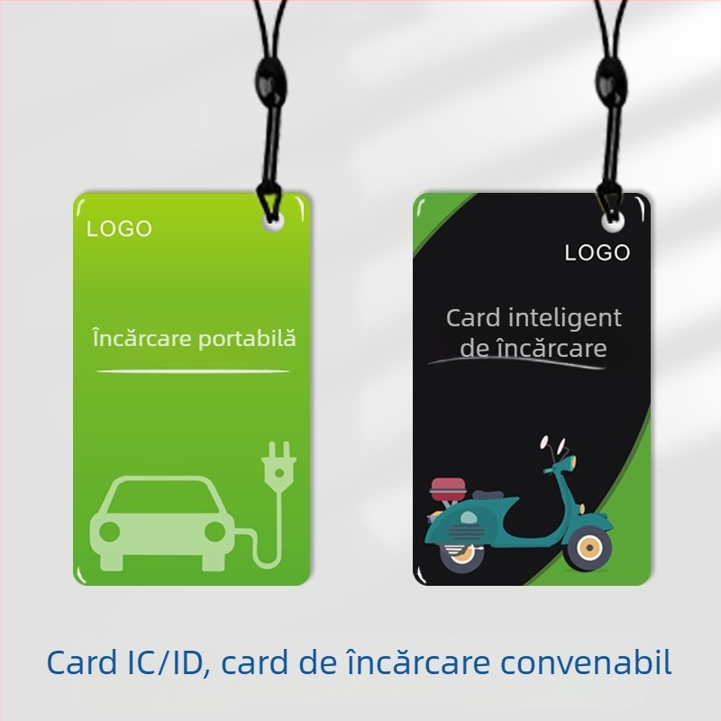 Card IC pentru stația de încărcare a vehiculelor electrice, cu cipuri F08 și M1, card epoxidic, NFC