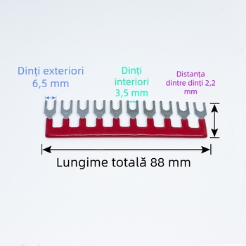 Bandă de conexiune terminală cu 10 poziții, înveliș izolațional (TBR-10/TBC-10/20/30)