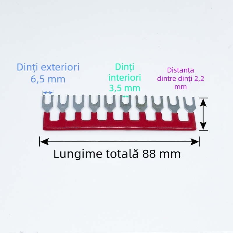 Bandă de conexiune terminală cu 10 poziții, înveliș izolațional (TBR-10/TBC-10/20/30)