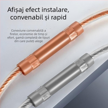 GT Țeavă de conectare din cupru roșu, 4–800 mm², cablu terminal din cupru placat cu staniu, conector intermediar din cupru