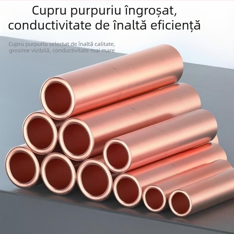 GT Țeavă de conectare din cupru roșu, 4–800 mm², cablu terminal din cupru placat cu staniu, conector intermediar din cupru