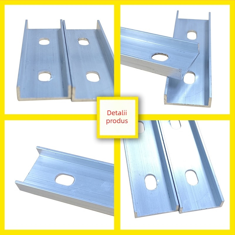 Conector pentru șină fotovoltaică, profil din aluminiu galvanizat